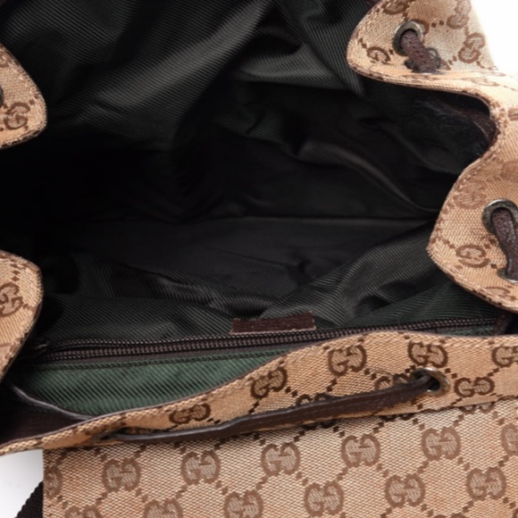 Authentic Gucci GG Backpack Brown - Picture 3 of 8